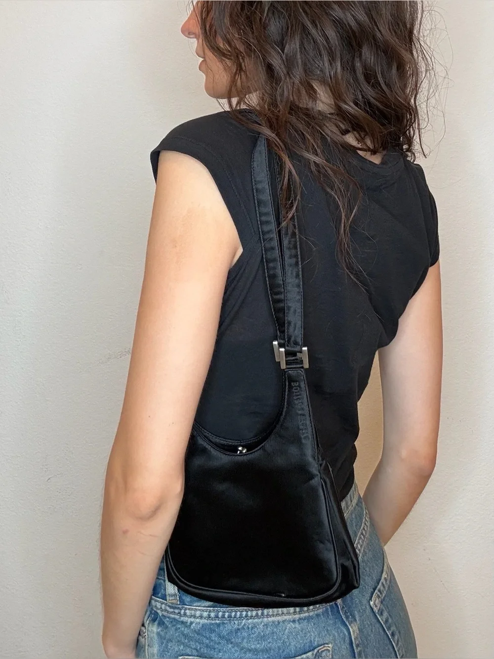 Bottega Veneta satin shoulder bag